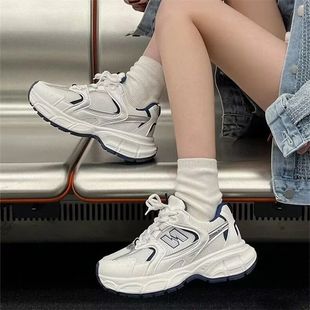 Sports Shoes for Women 2025 New Fashion Casual Shoes Popular Versatile Thick-Soled Breathable Lightweight Dad Shoes