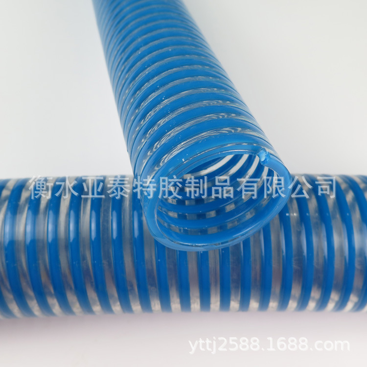 农业灌溉用排水管塑筋管 平凸筋波纹吸料输送螺旋塑筋管