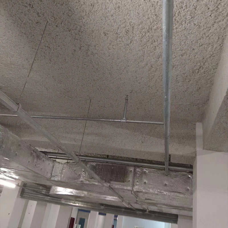 Inorganic Fiber Spray Cotton Roof Insulation Soundproofing Fireproof Cotton Underground Garage Sound-Absorbing Material Class a Fireproof Cotton