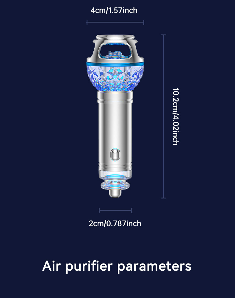 Car Appliances Mini Air Purifier Dust Removal Second-Hand Smoke Odor Haze Purifier Car Gift Marketing