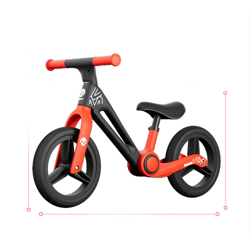 Bicicleta sin pedal de coche de equilibrio para niños scooter dos en uno 3-6 años de edad caminante plegable con un solo clic