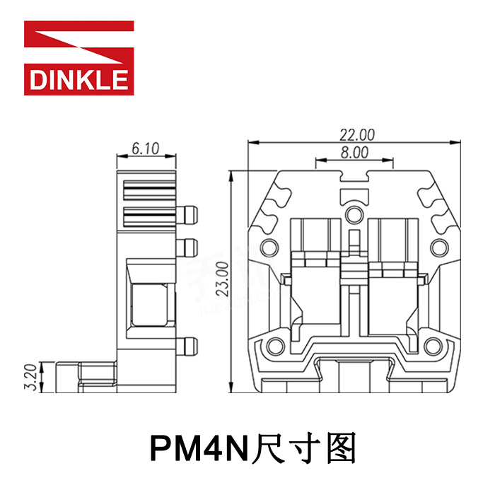 PM4N ��� ��˿ʽ ��ľʽ ���̶�ʽ ���߶��� 500V,32A ��ɫ