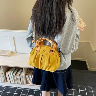 批发斜挎包女帆布小包ins韩系高级感多隔层女士手提包上班通勤包