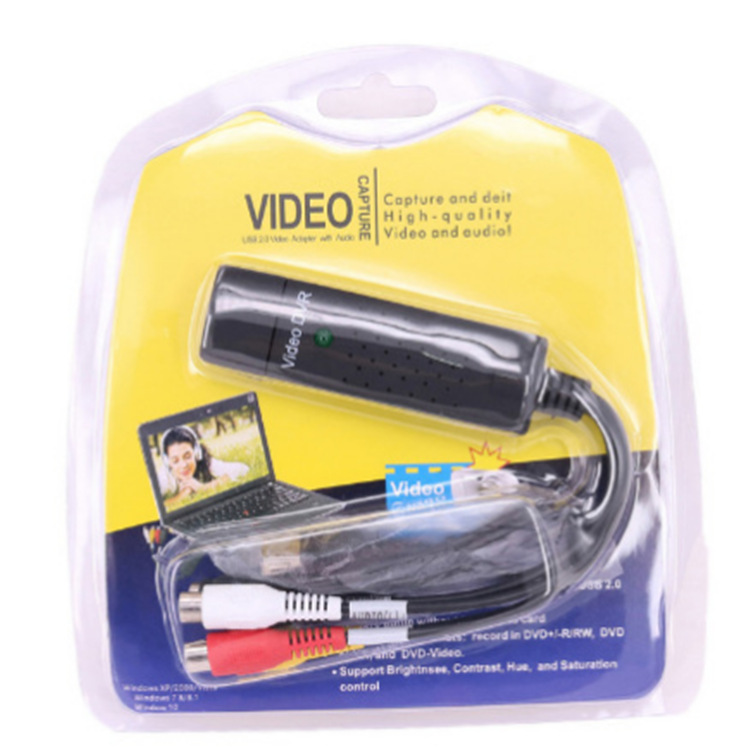 厂家批发一路USB视频采集卡 单路usb采集卡 AV信号捕捉数据采集卡