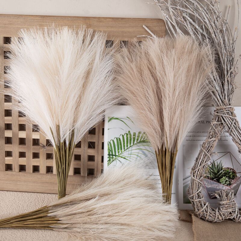Artificial Flowers, Rain Grass, Pampas Grass, Ins Style, Manufacturer, Home Decoration, Cross-Border Wedding Wholesale, Fake Flowers, Bouquet
