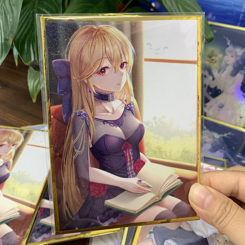 色纸签绘板定 制CP签售手绘动漫空 签名纸漫画纸签绘板定 做