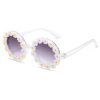 Children's cute sunglasses, decorations, glasses, flowered, family style