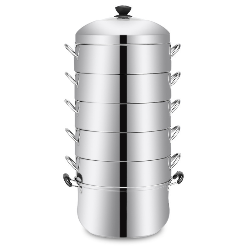 *無臭の厚みのあるステンレス製蒸し器、オリジナルの蒸し炊飯器、多層省エネ蒸し器トレイ、家庭用ガスストーブ用ユニバーサル|undefined