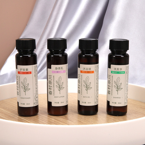 Hotel shower gel 30ml trial size beauty salon inn bathroom supplies hotel shampoo