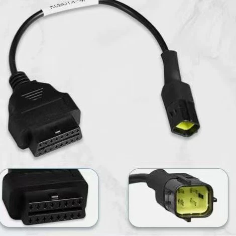4-контактный кабель KUBOTA \ TAKEUCHI подходит для интерфейса Python к OBD2