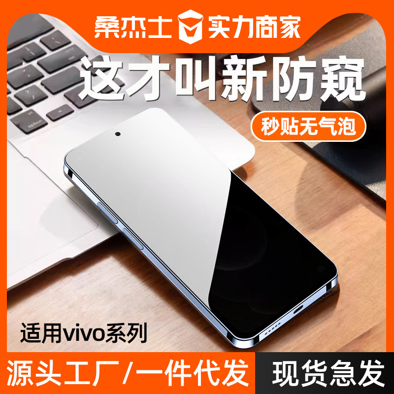Sanjiesi Privacy Protection Tempered Glass Film for Vivo X200S, S60, X200 Pro Mini, X300, and S50