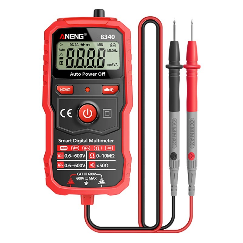 Полностью Автоматический цифровой мультиметр, Интеллектуальный Высокоточный универсальный амперметр с защитой от ожогов, маленький глупый бытовой амперметр