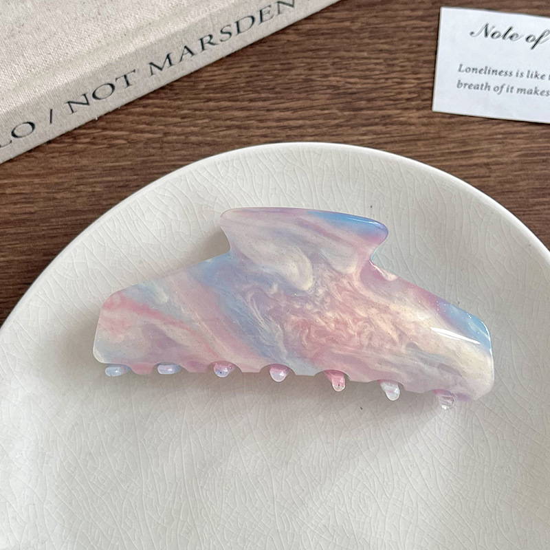 Gran clip de agarre de ácido acético retrógrado francés, clip de pescado, clip de cabello sofisticado, clip de cabello de alta calidad, pinza de cabello para el cabello.