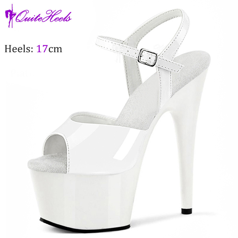 Giày cao gót mũi nhọn gót siêu cao 17 cm dáng catwalk — Đỏ đen, Đen Đỏ, Màu đen, màu đỏ tía chi tiết 1