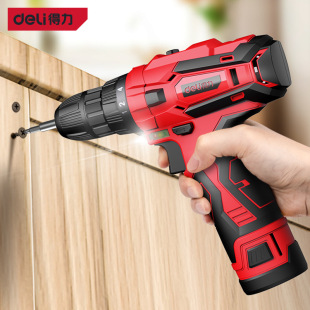 得力鋰電鑽DL6271手電鑽充電式家用手鑽電動螺絲刀多功能手槍鑽