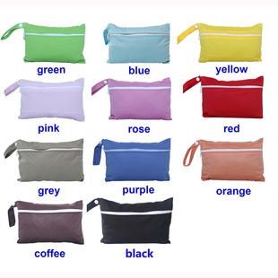 11 pure color mini single zipper diaper bag cosmetic cotton storage bag suitable for overseas e-commerce wholesale