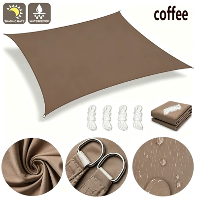 for balcony and yard, Avtomobil yan çətirləri - coffee-2x2m
