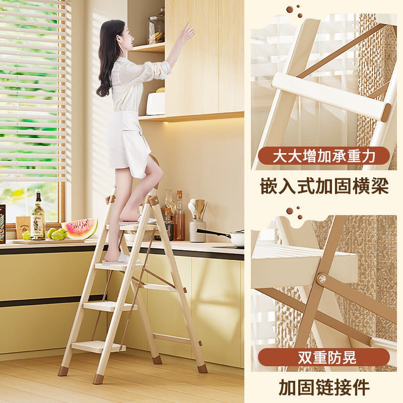 escalera en zigzag plegable doméstica escalera de escalada interior pequeña escalera portátil ligera multifuncional escalera de movimiento de vivienda