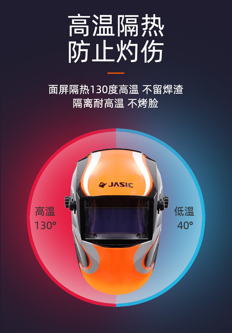 Christie's welding cap head-worn welder's special automatic dimming mask argon arc welding helmet full face mask anti-baking large