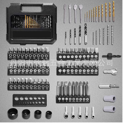 100-Piece Drill Bit Set Combo Tool Kit - Including Spiral Drills, Building Drills, Wood Drills, Flat Drills, Bits, and Cement Drills