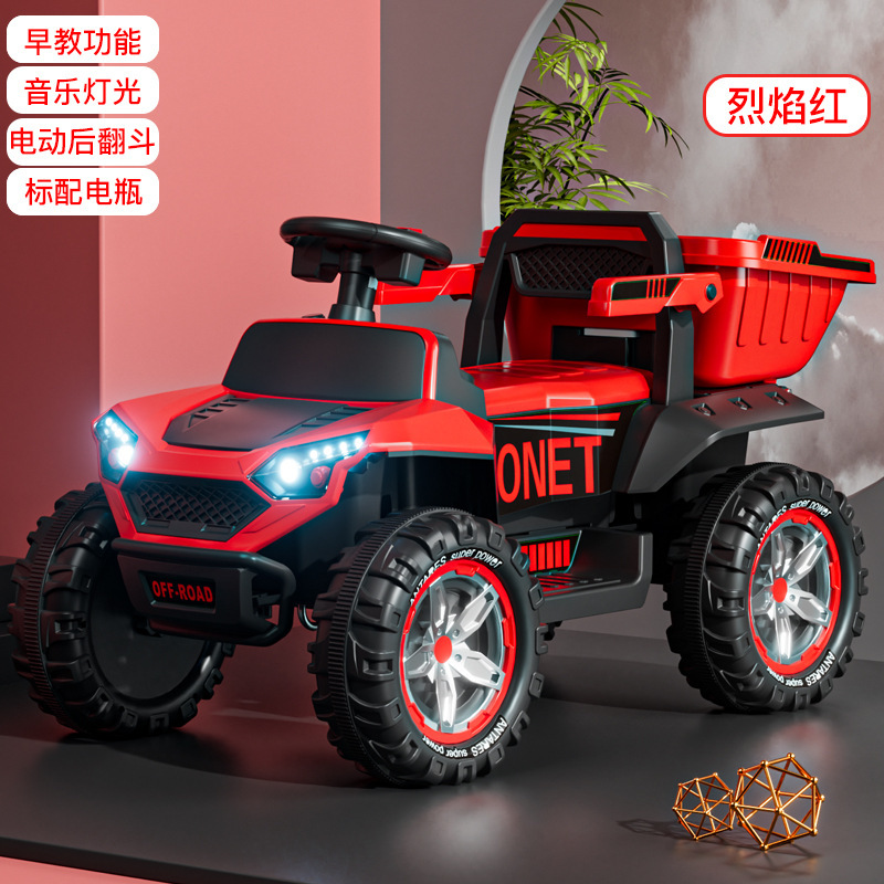 Excavadora para niños super grande para personas, niños y niñas, coche de juguete, coche de playa cruzado, coche eléctrico de ingeniería para niños