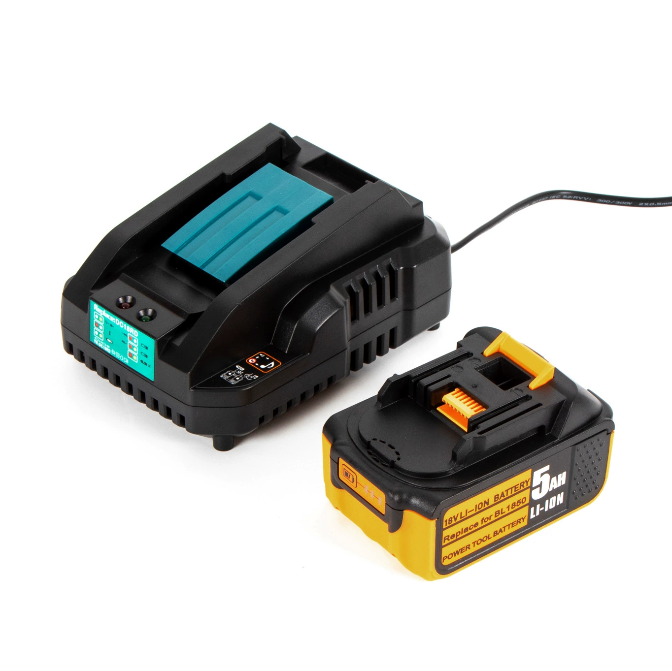 Подходящий для DC18RD одиночная желоба 4A Mutian 14.4-18V зарядное устройство BL1830 зарядное устройство кросс-бордер посвящено