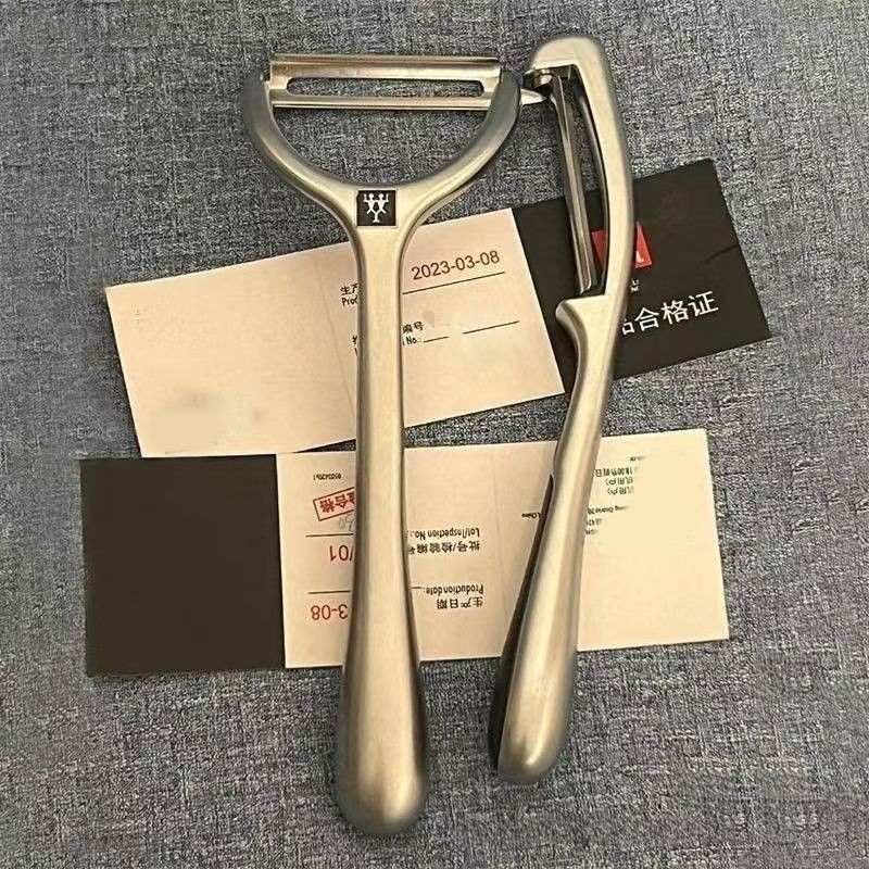 Cuchillo de acero inoxidable alemán de cocina casera artefacto de peeling frutas, verduras, melones, frutas raspadoras cuchillo de acero inoxidable