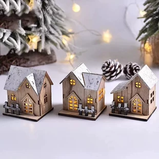 Набор для DIY «Светящийся домик» деревянный настольный
