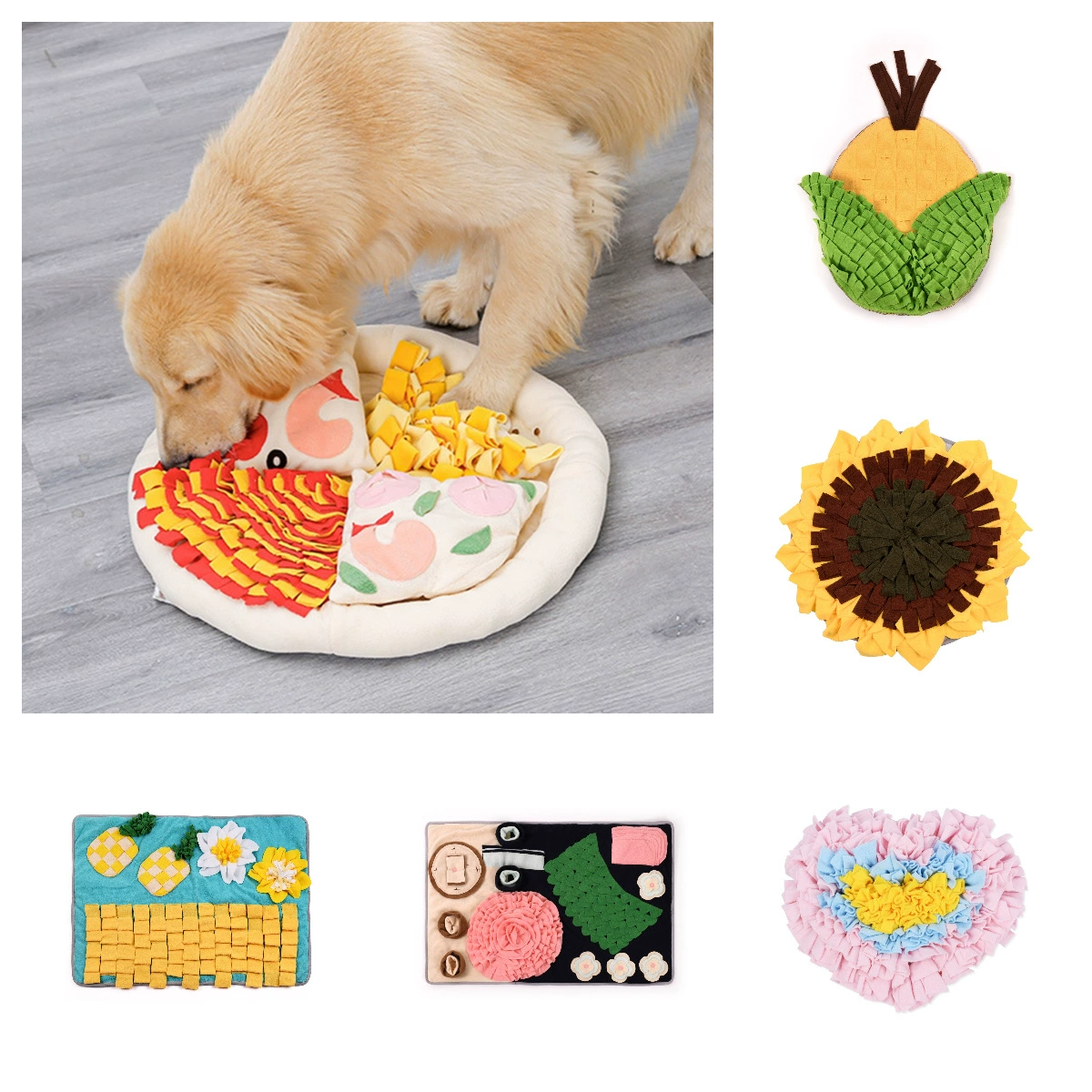 Большая распродажа недорогих игрушек для домашних животных, ковриков для скрытия еды для домашних животных, одеял для медленного питания, предотвращающих удушье, обучающих обучающих забавных игрушек