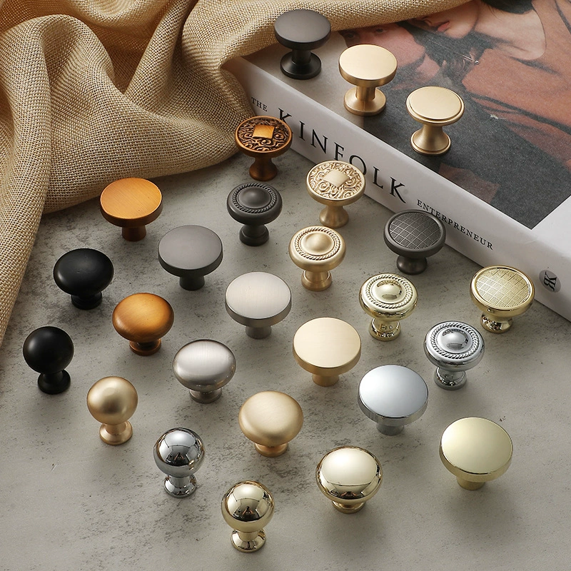 Американский минималистский однолунный сплав цинка ручной ящик для обуви шкаф яркий серебряный золотой французский легкий роскошный шкаф дверная ручка