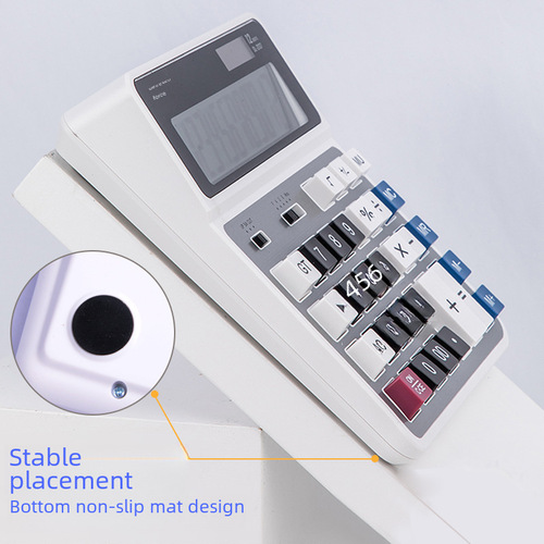 Powerful 2136ES Computer Large Button Desktop Calculator Accounting Large Screen Solar Powered Dual Power Computer