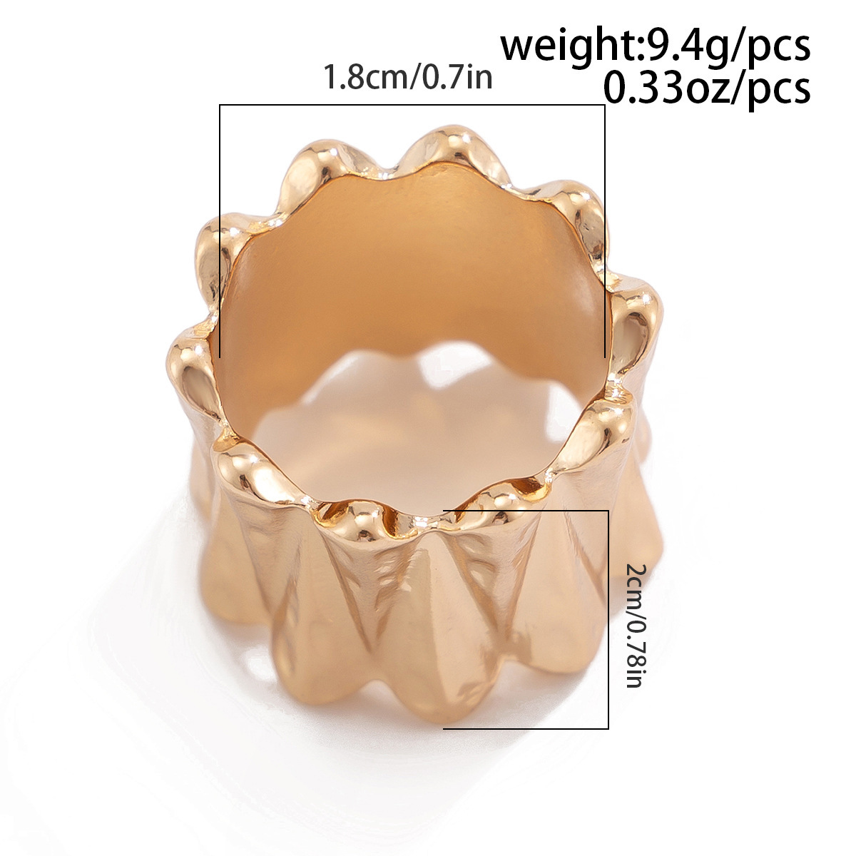 9g Weight Open Rings Classification 1 Piece Quantity Holiday, Banquet, Travel Occasion Alloy Material Geometric Pattern Women's Gender Plating Design Casual, Elegant, Lady Style Casual Elegant Lady Geometric Alloy Plating Women's Open Rings 43