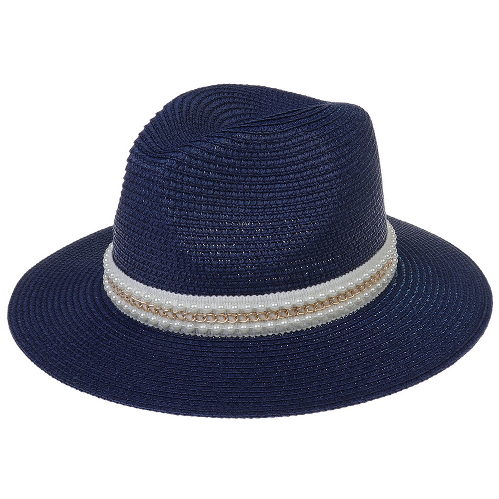 Unisex Elegant Simple Style Solid Color Big Eaves Fedora Hat display picture 10