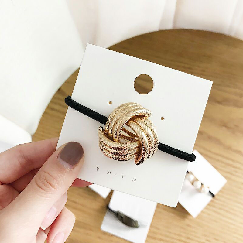 Anello per capelli da donna con tendine in gomma e metallo in stile freddo, stile Mori, titolo femminile, semplice, stile coreano, copricapo, cyber, titolo popolare_voghion.com