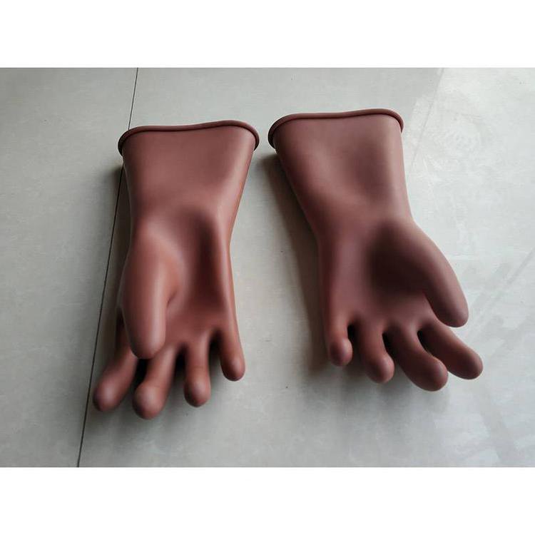 2.5KV/3MIN美式手套YS102-42-01/02/03/04绝缘手套橡胶低压防护手