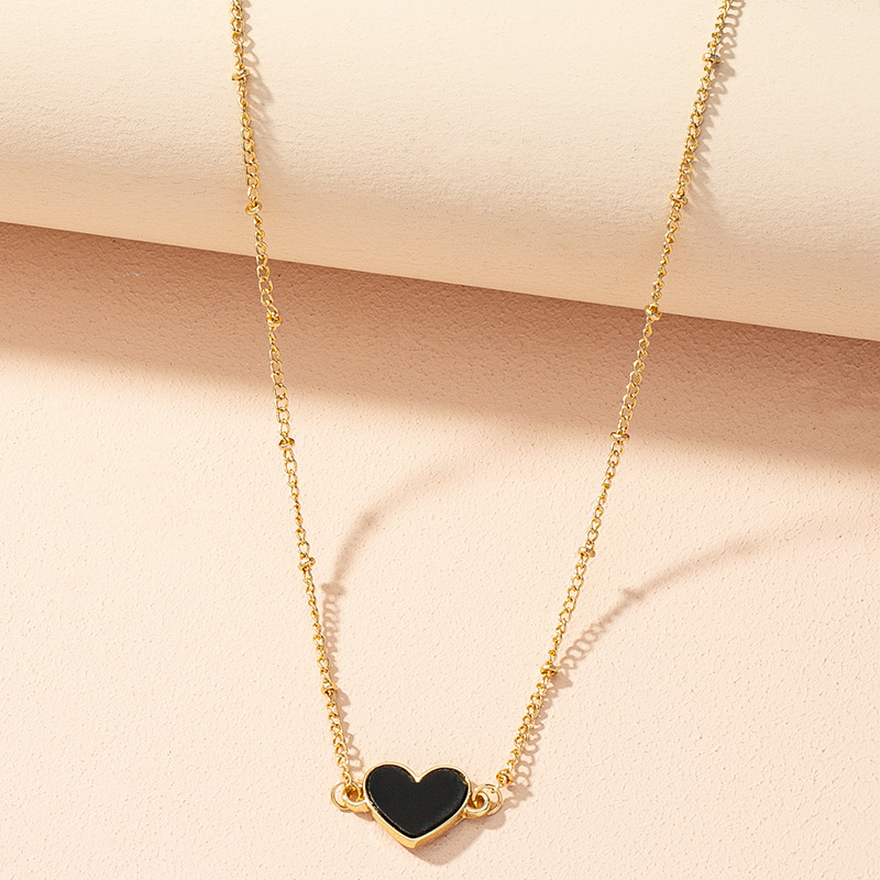 simple heart thin necklace wholesale Nihaojewelry