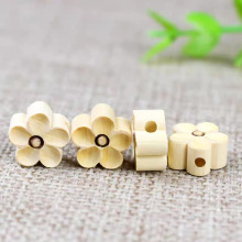 红黑檀黄杨桃木雕刻五瓣花打磨diy手作吊坠手链文玩配饰件蛇梅花