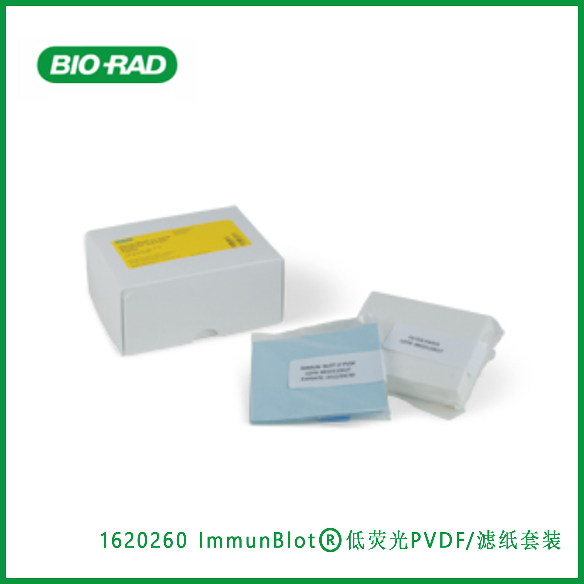 伯乐Bio-Rad 1620260 Immun Blot®低荧光PVDF/滤纸套装