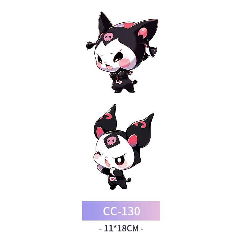 Transfronterizo en stock al por mayor de halloween colorido mariposa tatuaje pegatinas simulación sangrienta cicatriz pegatinas divertidas pegatinas impermeables