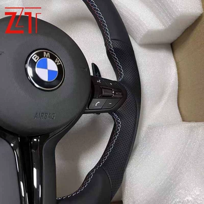 M3M5 flat-bottom sports-style leather steering Steering wheel