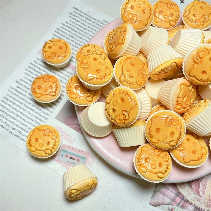diy奶油胶仿真食玩高货kt纸杯蛋糕 发夹贴片手作自制挂件树脂配件详情6