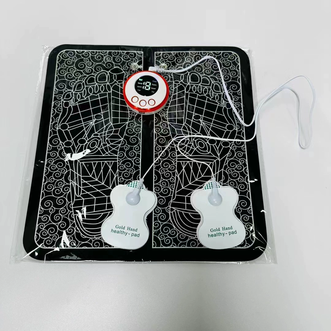 Короткое видео Массаж ног Импульсный массаж ног EMS Therapy Foot USB Перезаряжаемый подошвенный массажер