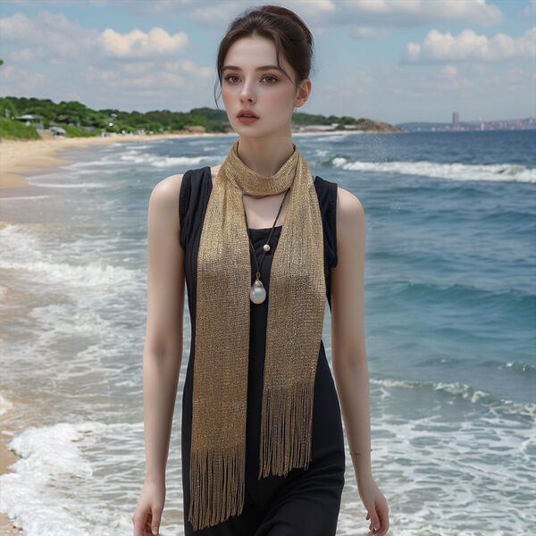 25夏季一条时尚百搭配饰围巾四季可搭配多用款跨境爆款飘带巾头巾