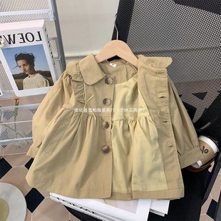 Girls' Outwears, Spring & Fall Windbreakers, Korean Style Kidsren's Clothing, New Kidsren's Clothes, Baby Spring Windproof Outwears