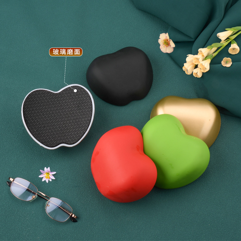 廠家蘋果納米玻璃腳板銼 單面心形磨腳銼去死皮老繭腳部護理工具