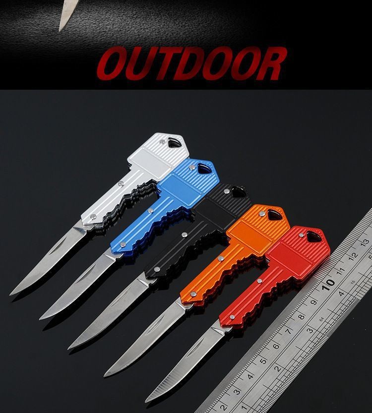 钥匙刀折叠刀迷你随身折叠小刀户外多功能水果刀不锈钢刀开箱刀
