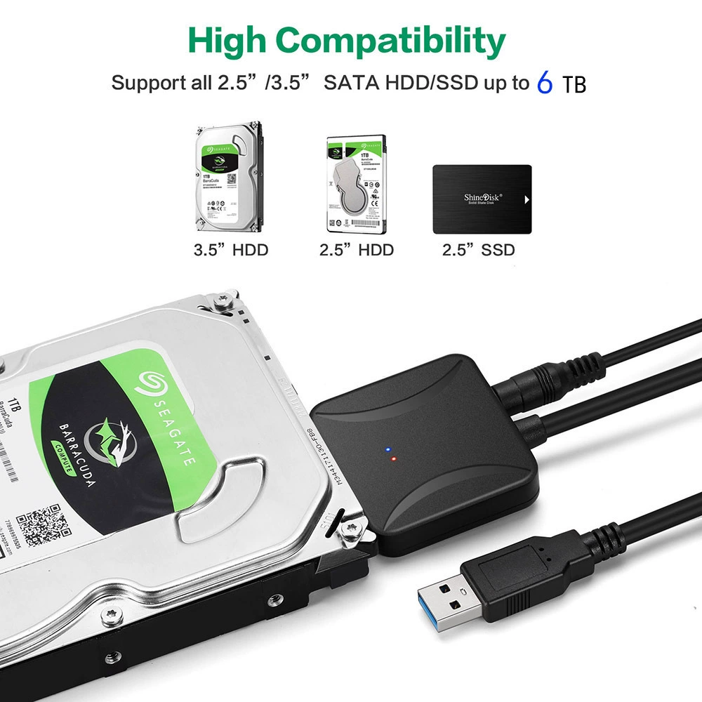 Адаптерный кабель для 3,5" SATA HDD к USB3.0, кабель Easy Drive для 2,5" SATA механических и SSD