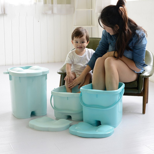 Selected High-End Thick Foot Bath Tub with Cover Massage Foot Bath Basin Plastic Foot Wash Tub Home Tub