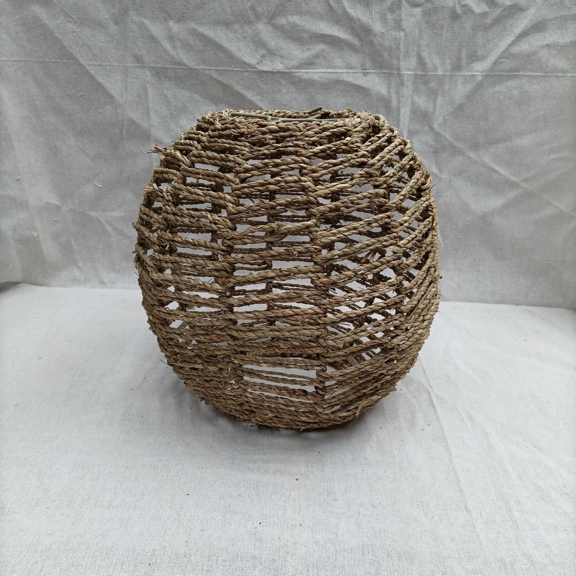 草编庭院花园装饰灯笼 酒吧咖啡厅节日灯笼水葫芦草编织风灯罩