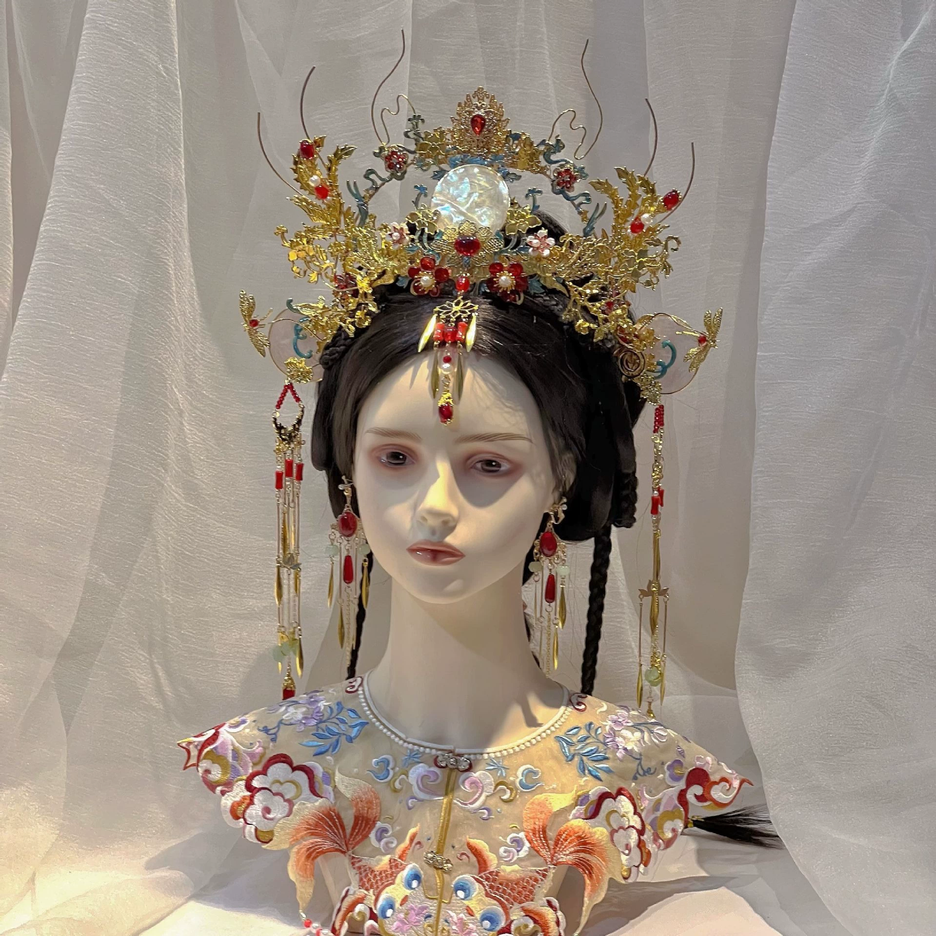 Костюм для волос древнего ветра Fei Fengwu свадебные аксессуары для волос Fei Feng Wu